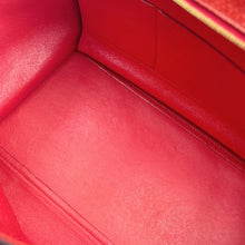 Load image into Gallery viewer, Celine Medium SnakeSkin Orange Trapeze Shoulder Bag TWS