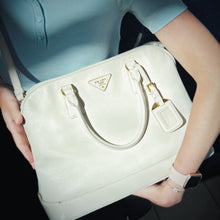 Load image into Gallery viewer, Prada Saffiano Lux Open Promenade Dome Tote TWS