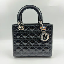Load image into Gallery viewer, Christian Dior LadyDior Medium Patent leather Bag TWS