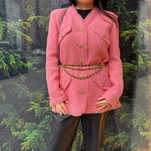Load image into Gallery viewer, Chanel Pink Tweed Jacket 20 FW