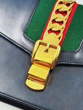 Load image into Gallery viewer, Gucci Black Calfskin Small Sylvie Bag TWS