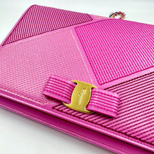 Load image into Gallery viewer, Ferragamo Stitched Calfskin Medium Ginny Shoulder Bag TWS