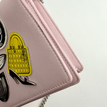 Load image into Gallery viewer, Christian Dior Diorama Patch Embellished Leather Wallet on Chain TWS