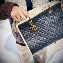 Load image into Gallery viewer, Chanel Lambskin CC Chain Leather Tote TWS