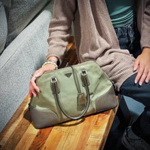 Load image into Gallery viewer, Prada Enameled Metal Triangle Dome Handbag TWS