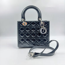 Load image into Gallery viewer, Christian Dior LadyDior Medium Patent leather Bag TWS
