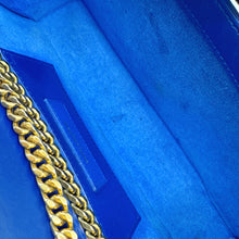 Load image into Gallery viewer, Saint Laurent Blue Calfskin Small Monogram Kate Tassel Bag TWS
