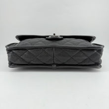 Load image into Gallery viewer, Chanel Black Quilted Caviar Leather French Riviera Flap Bag