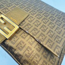 Load image into Gallery viewer, Fendi Gold Zucchino Canvas Mamma Forever Shoulder Bag TWS