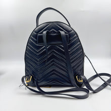 Load image into Gallery viewer, Gucci Matelasse GG marmont Chevron Quilted black leather backpack TWS