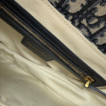 Load image into Gallery viewer, Christian Dior Blue Dior Oblique Jacquard Saddle Bag TWS