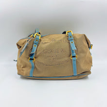 Load image into Gallery viewer, Prada Logo Jacquard Bauletto Bag TWS