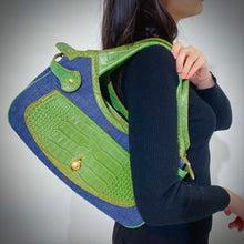 Load image into Gallery viewer, Tod‘s Denim Leather Handbag TWS