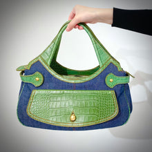 Load image into Gallery viewer, Tod‘s Denim Leather Handbag TWS