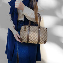 Load image into Gallery viewer, Gucci Abbey Boston GG Canvas Bag TWS