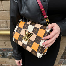 Load image into Gallery viewer, Louis Vuitton Calfskin Monogram Check Twist MM Bag