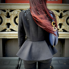 Load image into Gallery viewer, MIU MIU 100%Wool Sequin Noire Blazer