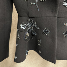 Load image into Gallery viewer, MIU MIU 100%Wool Sequin Noire Blazer