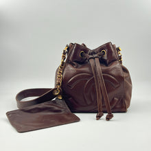 Load image into Gallery viewer, Chanel Vintage CC Drawstring Bucket Bag Small Year 1995 (Dust Bag)