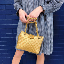 Load image into Gallery viewer, Chanel Limited Edition Crystal CC Logo Shoulder Bag