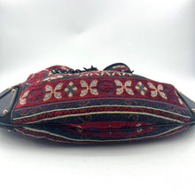 Load image into Gallery viewer, Gucci Run-way Python Large Babouska Indy Applique Shoulder Bag