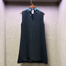 Load image into Gallery viewer, Miu Miu Sequin Navy dress