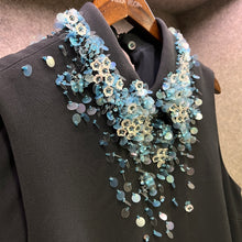 Load image into Gallery viewer, Miu Miu Sequin Navy dress