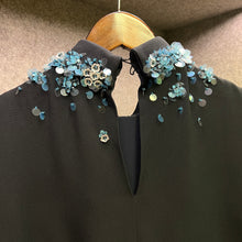 Load image into Gallery viewer, Miu Miu Sequin Navy dress