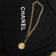 Load image into Gallery viewer, Chanel Coco mark Lion Metrasse Coin Medallion Long chain Necklace Year 1980S