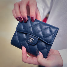 Load image into Gallery viewer, Chanel Classic Timeless Calfskin Wallet Navy TWS