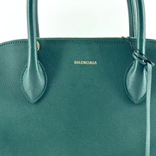 Load image into Gallery viewer, Balenciaga Logo Green Leather Ville Two-way Bag