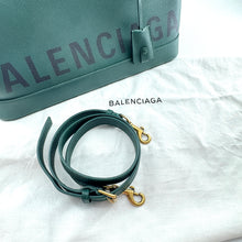 Load image into Gallery viewer, Balenciaga Logo Green Leather Ville Two-way Bag
