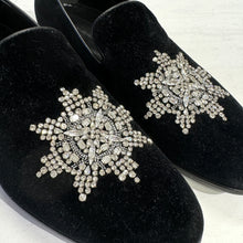 Load image into Gallery viewer, Alexander McQueen Crystal Velvet Men's Loafer Size42