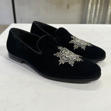 Load image into Gallery viewer, Alexander McQueen Crystal Velvet Men's Loafer Size42