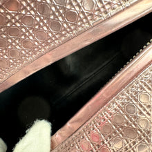 Load image into Gallery viewer, CHRISTIAN DIOR Metallic Pink Microcannage Leather Medium Lady Dior Tote TWS