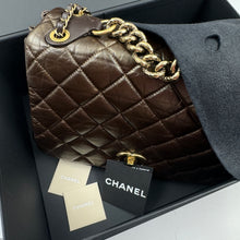 Load image into Gallery viewer, Chanel Pondichery Flap Bag Quilted Aged Calfskin Large TWS