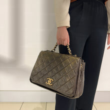Load image into Gallery viewer, Chanel Pondichery Flap Bag Quilted Aged Calfskin Large TWS