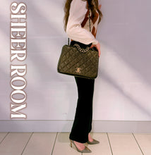 Load image into Gallery viewer, Chanel Pondichery Flap Bag Quilted Aged Calfskin Large TWS