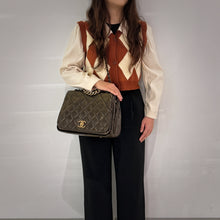 Load image into Gallery viewer, Chanel Pondichery Flap Bag Quilted Aged Calfskin Large TWS