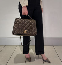 Load image into Gallery viewer, Chanel Pondichery Flap Bag Quilted Aged Calfskin Large TWS