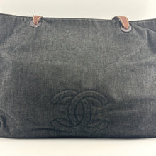 Load image into Gallery viewer, Chanel GM Black Denim Tote TWS