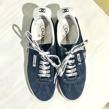 Load image into Gallery viewer, Chanel Cruise Suede Calfskin Low Top Sneakers size38.5 TWS