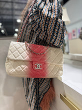 Load image into Gallery viewer, Chanel Caviar Ombre white rose quilted chain Classic Flap Bag