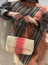 Load image into Gallery viewer, Chanel Caviar Ombre white rose quilted chain Classic Flap Bag