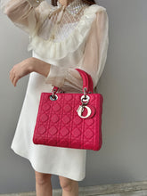 Load image into Gallery viewer, Christian Dior caviar leather medium cannage LadyDior bag (2015) TWS