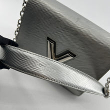 Load image into Gallery viewer, Louis Vuitton Silver EPI leather Twist PM