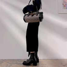 Load image into Gallery viewer, Gucci GG Monogram Canvas Bamboo Lock shoulder Satchel Bag TWS