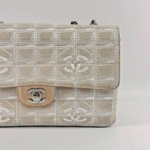 Load image into Gallery viewer, Chanel Nylon Medium Classic Flap bag Light Beige