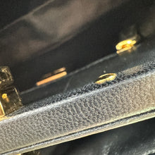 Load image into Gallery viewer, Fendi Black & Gold Mini Peekaboo Leather Bag TWS