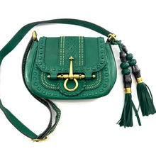 Load image into Gallery viewer, Gucci Green Leather Small Snaffle Bit Shoulder Bag TWS